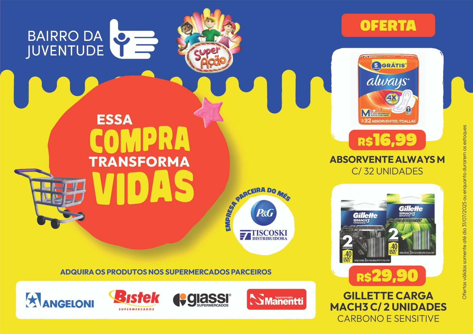 P&G participa da campanha SuperAção do Bairro da Juventude