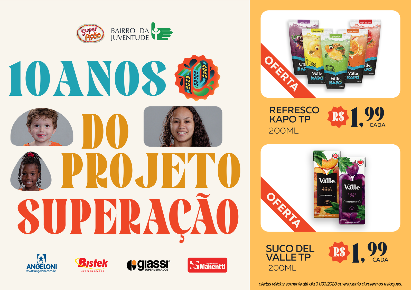 Sucos Del Valle e Refrescos Kapo em promoção na campanha SuperAção